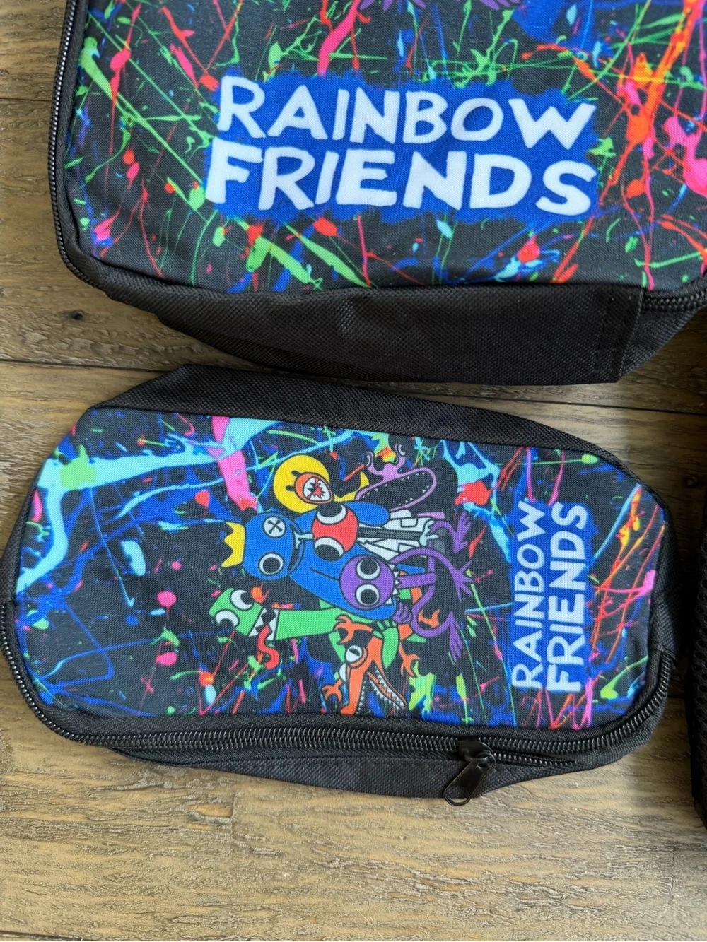 Rainbow Friends three-piece backpack set